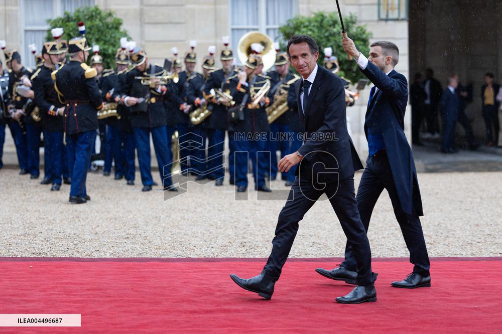 State diner with Brazilian President at the Elysee - Paris