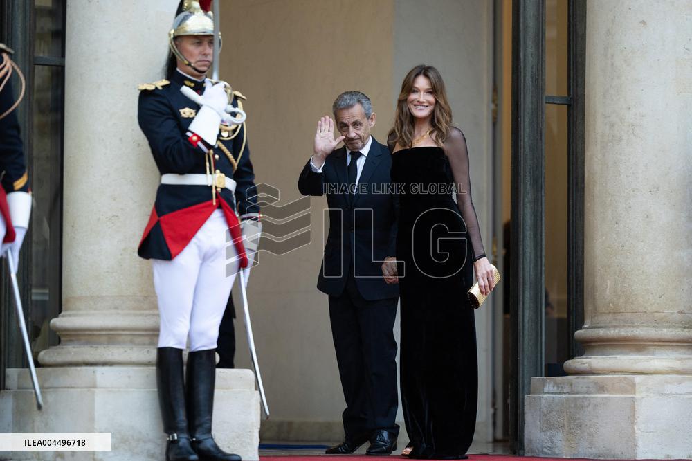 State diner with Brazilian President at the Elysee - Paris