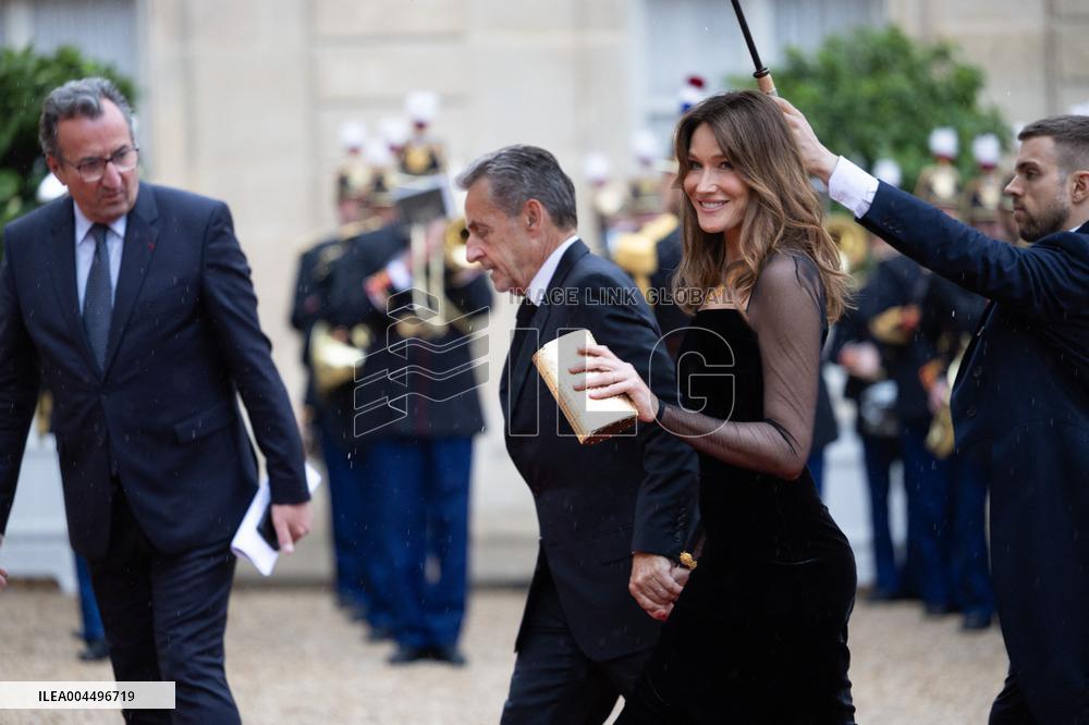 State diner with Brazilian President at the Elysee - Paris