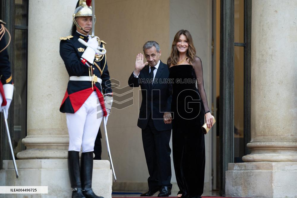 State diner with Brazilian President at the Elysee - Paris