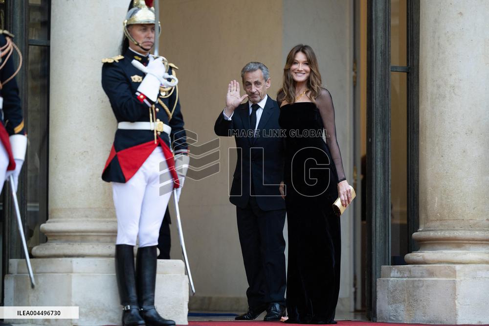 State diner with Brazilian President at the Elysee - Paris