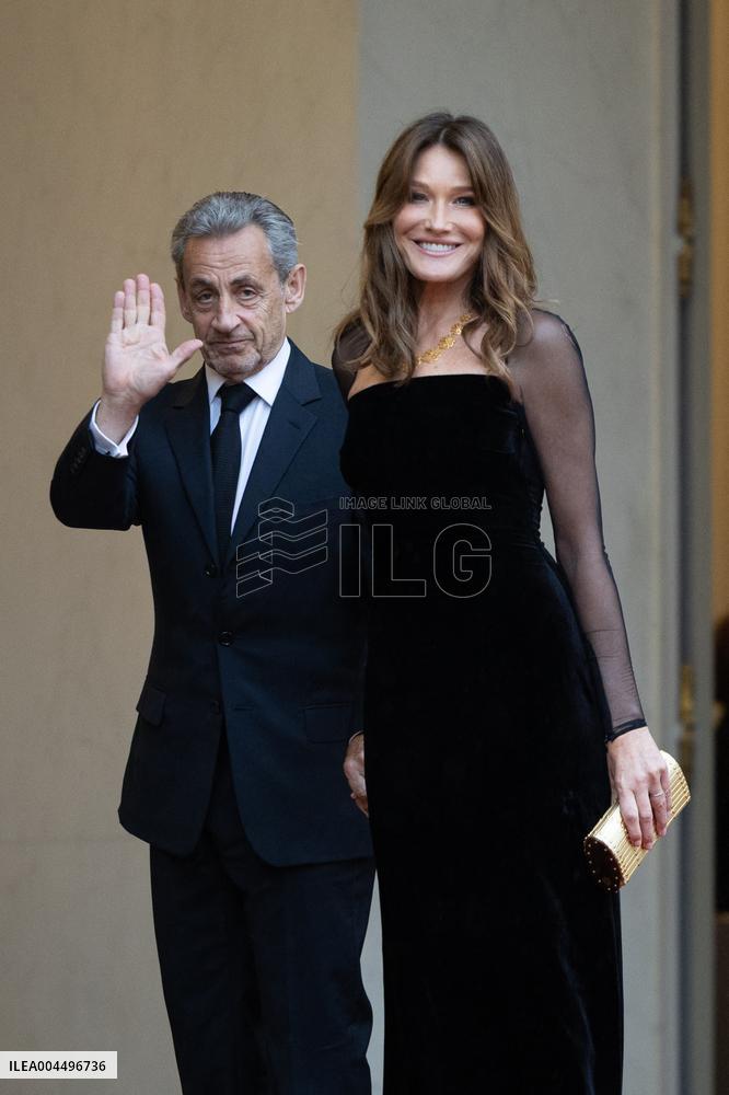 State diner with Brazilian President at the Elysee - Paris