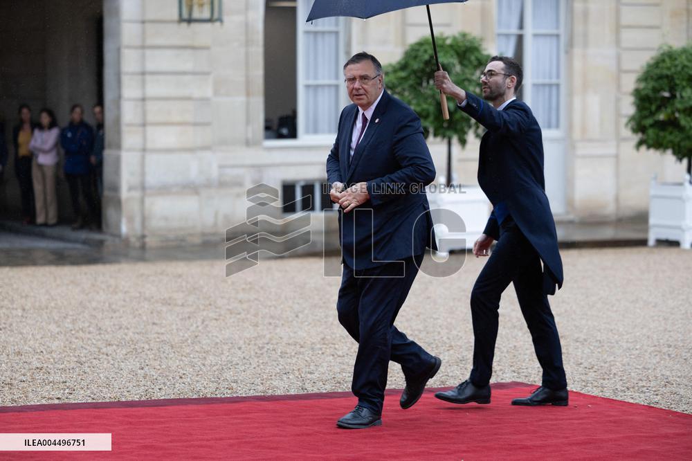 State diner with Brazilian President at the Elysee - Paris
