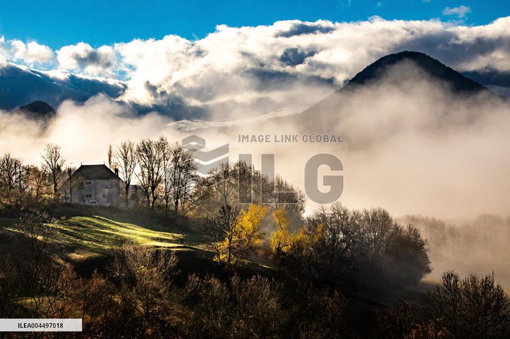 Illustration - The Alps in Summer