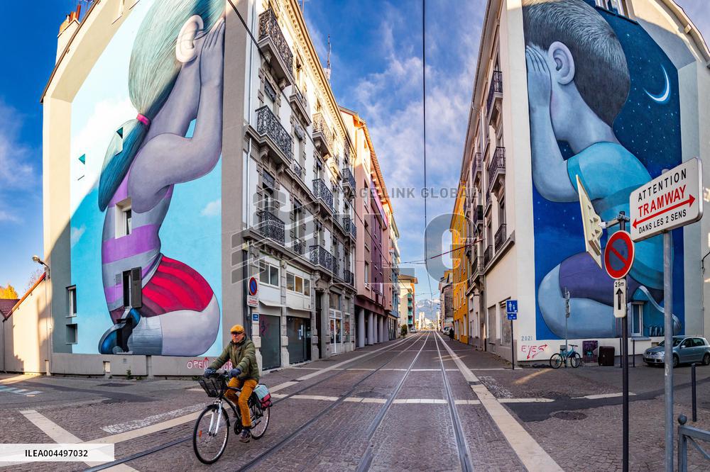 Illustration - The Alps in Summer