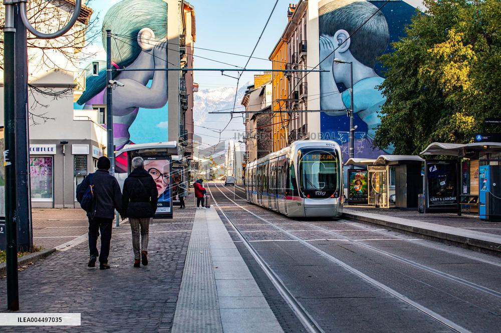 Illustration - The Alps in Summer