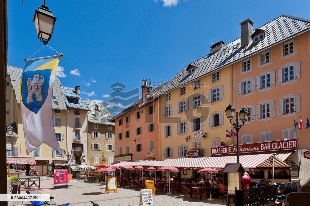 Illustration - The Alps in Summer