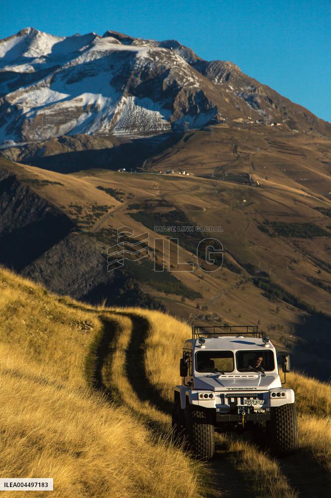 Illustration - The Alps in Summer