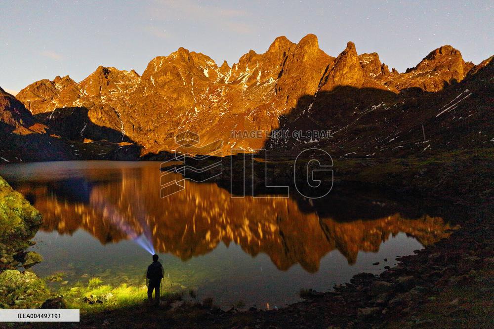 Illustration - The Alps in Summer