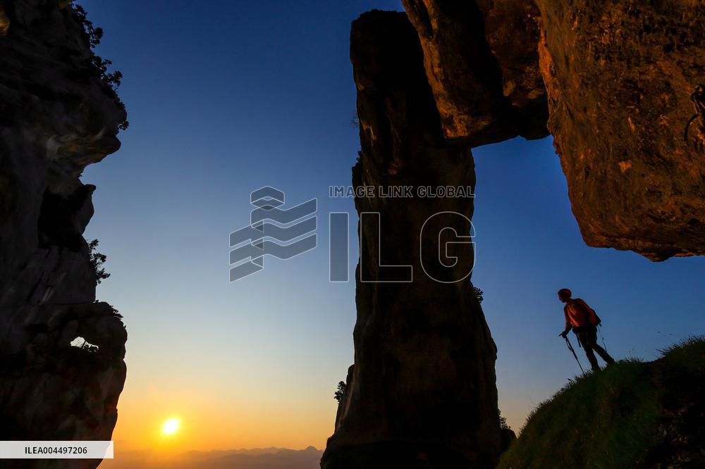 Illustration - The Alps in Summer