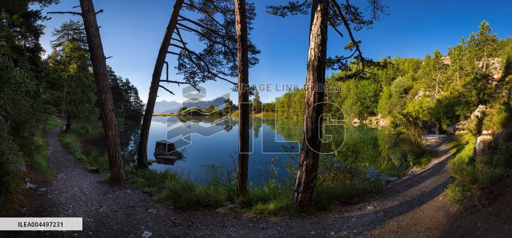 Illustration - The Alps in Summer