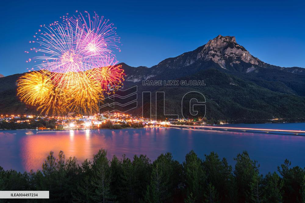 Illustration - The Alps in Summer