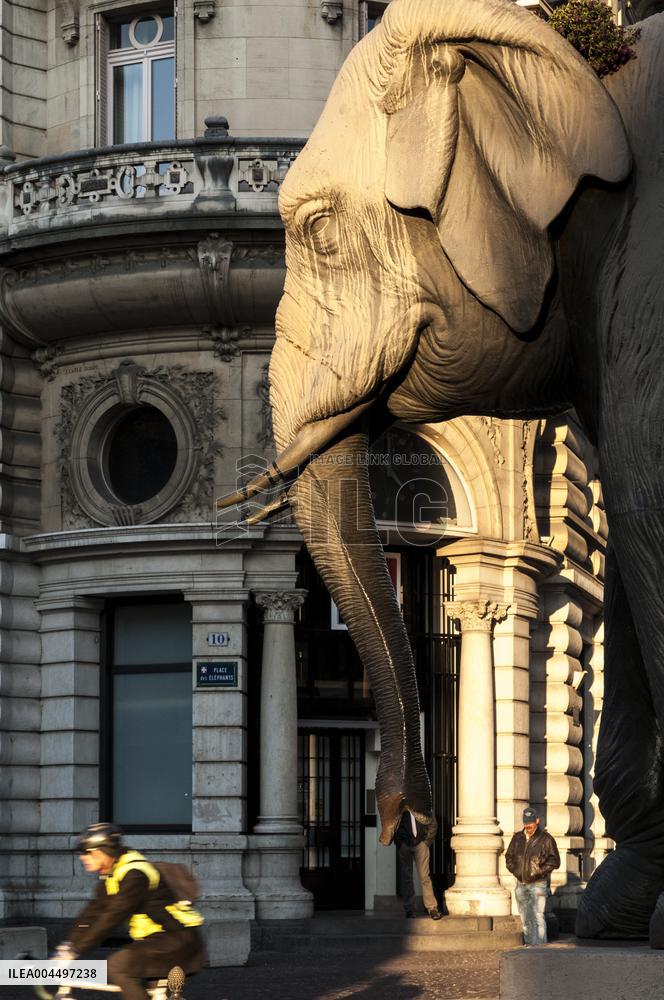 Illustration - The Alps in Summer