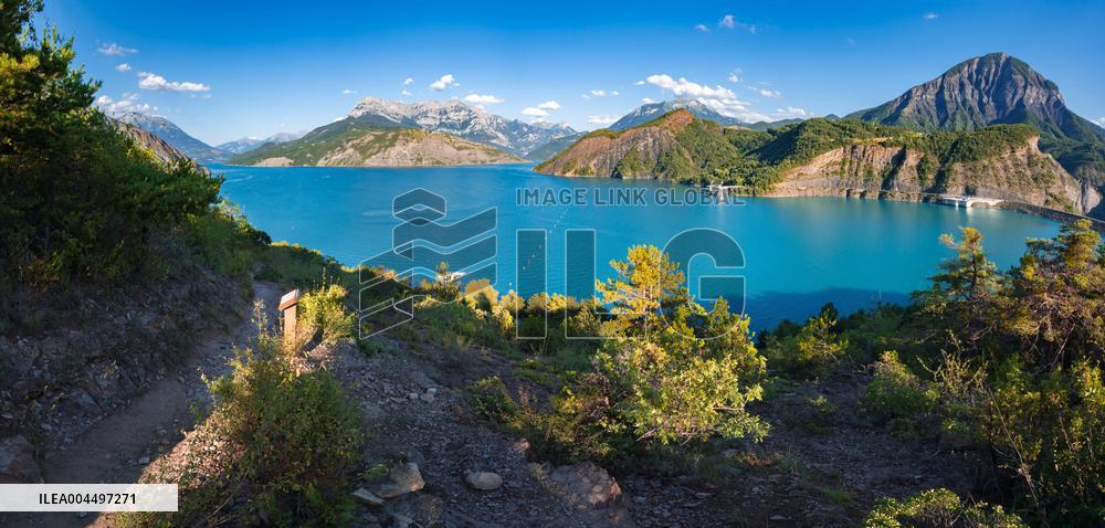 Illustration - The Alps in Summer