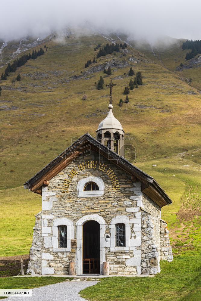 Illustration - The Alps in Summer