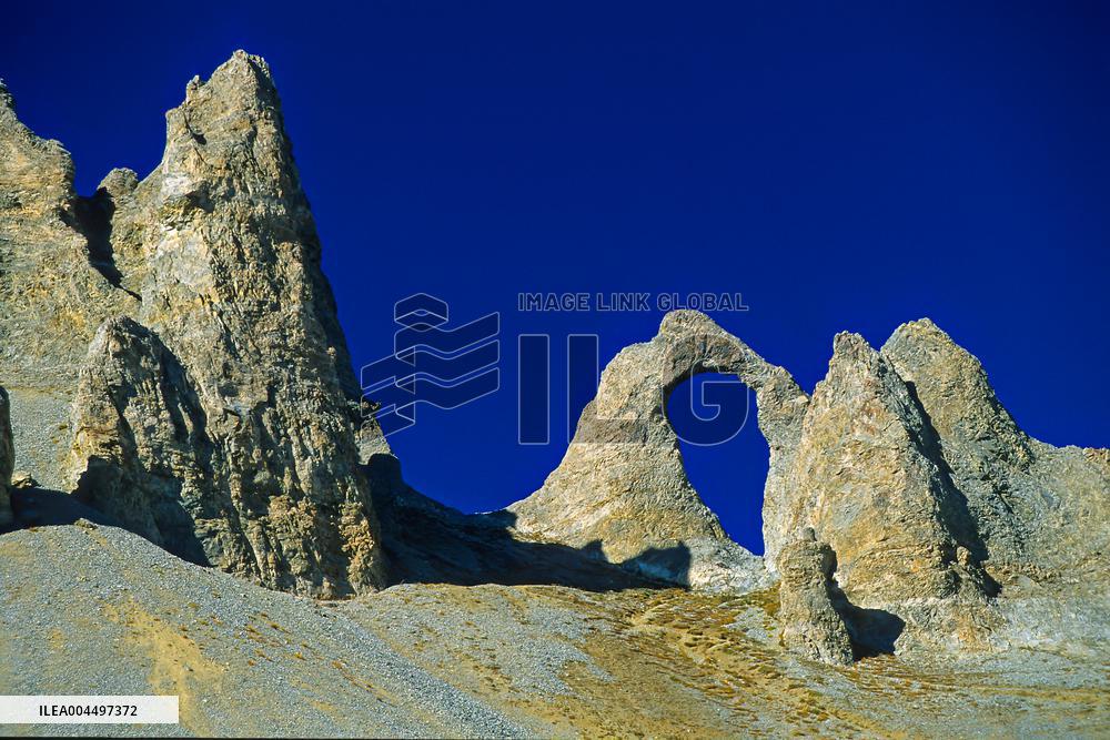 Illustration - The Alps in Summer