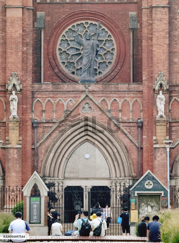Xujiahui Catholic Church Square in Shanghai