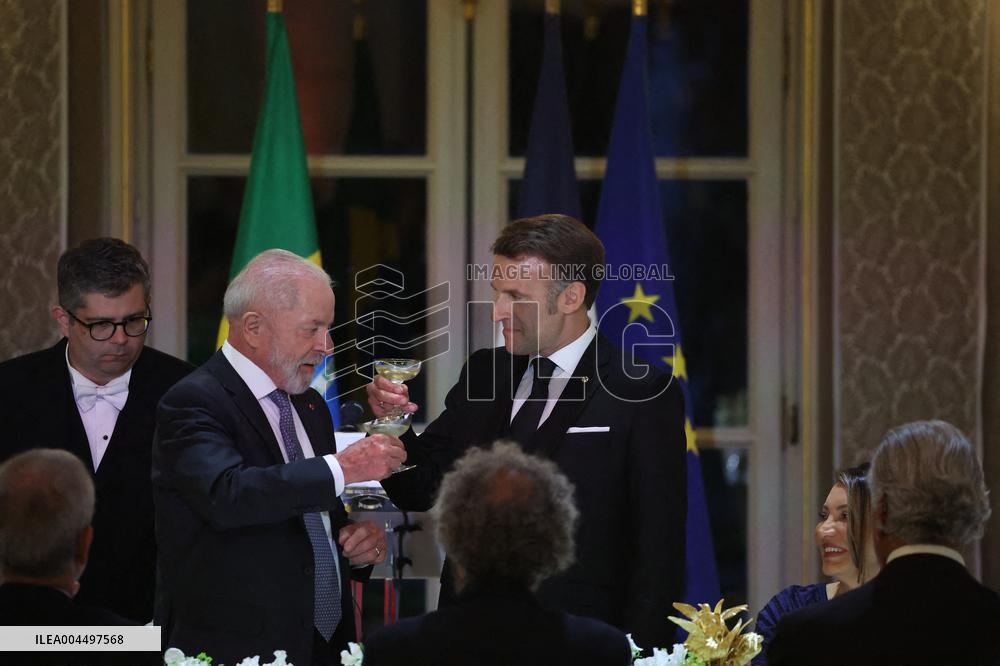 Macron Hosts Lula da Silva at Elysée Palace for State Banquet - Paris