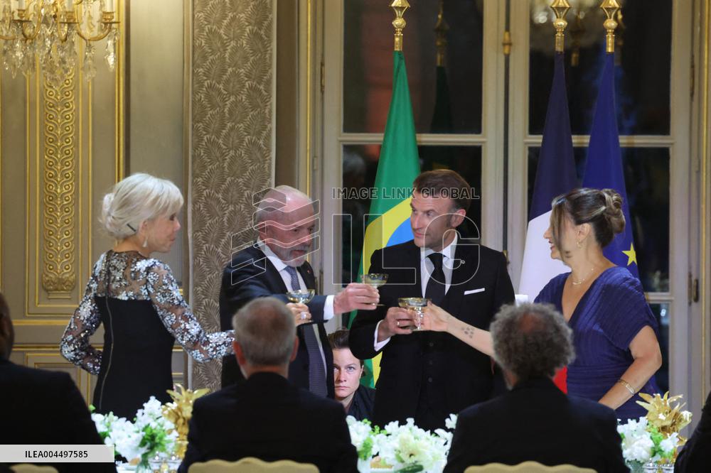 Macron Hosts Lula da Silva at Elysée Palace for State Banquet - Paris