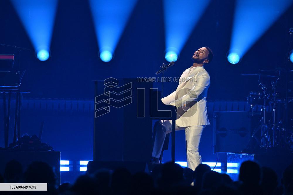 John Legend Performs At The Adidas Arena - Paris