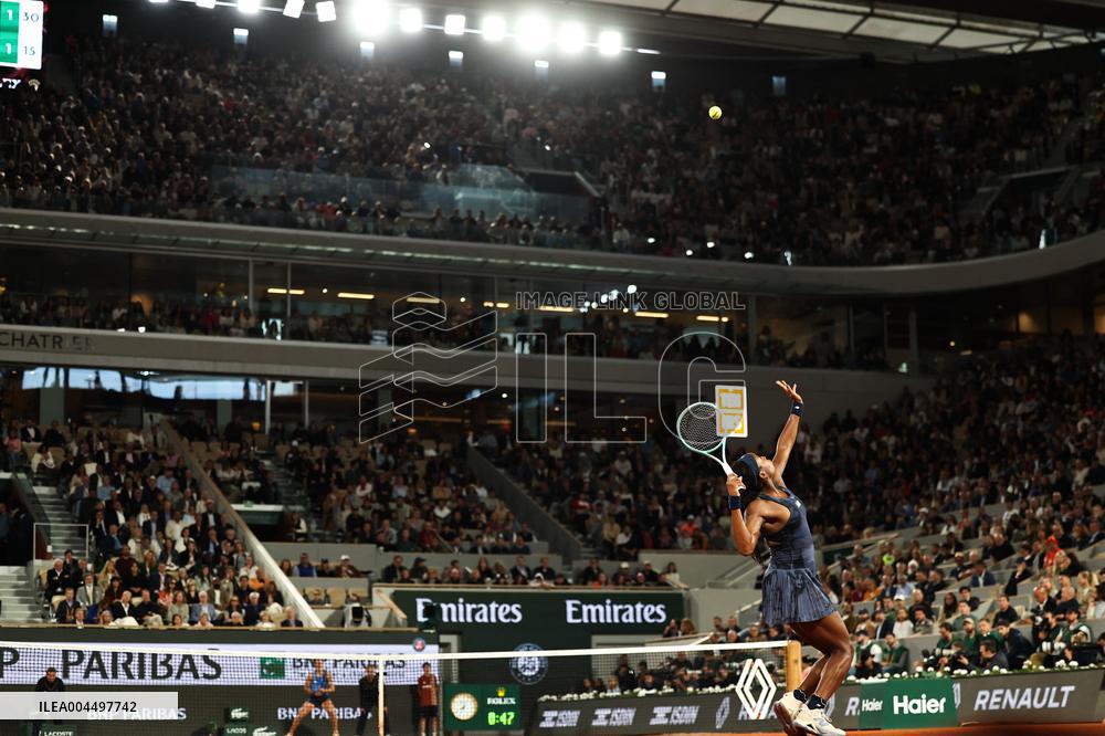 French Open - Semi-final - Lois Boisson v Coco Gauff