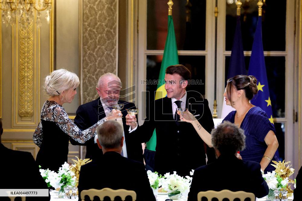 Macron Hosts Lula da Silva at Elysée Palace for State Banquet - Paris