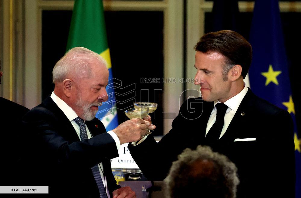 Macron Hosts Lula da Silva at Elysée Palace for State Banquet - Paris