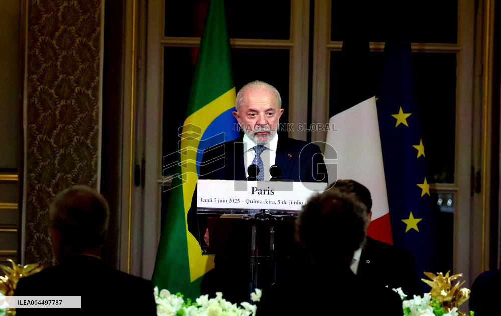 Macron Hosts Lula da Silva at Elysée Palace for State Banquet - Paris