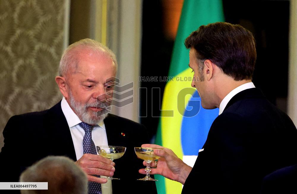 Macron Hosts Lula da Silva at Elysée Palace for State Banquet - Paris