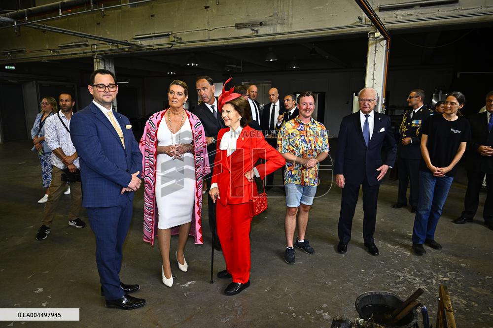 NATIONAL DAY 2025 ROYAL COUPLE VISITS GLASSBLOWING SCHOOL