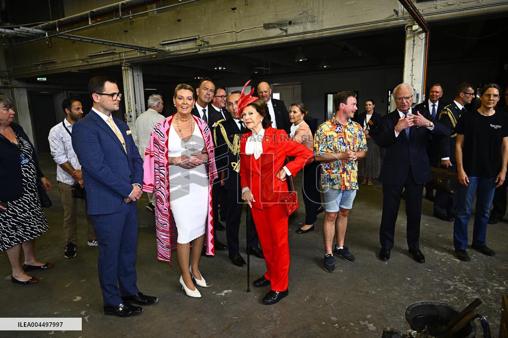 NATIONAL DAY 2025 ROYAL COUPLE VISITS GLASSBLOWING SCHOOL