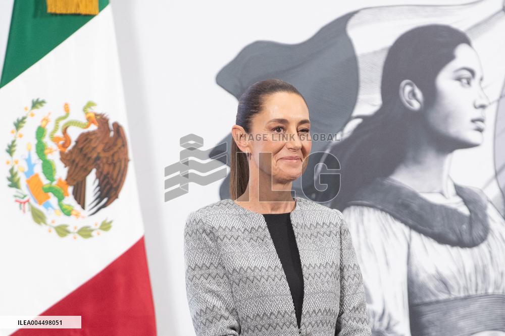 President Claudia Sheinbaum Holds Briefing - Mexico