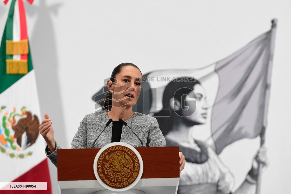 President Claudia Sheinbaum Holds Briefing - Mexico