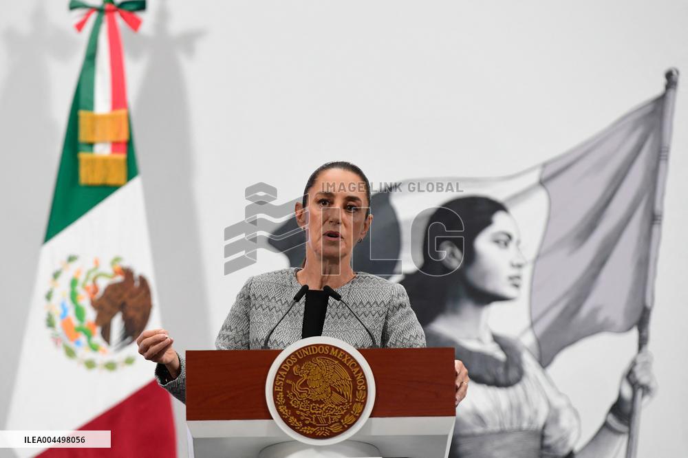 President Claudia Sheinbaum Holds Briefing - Mexico