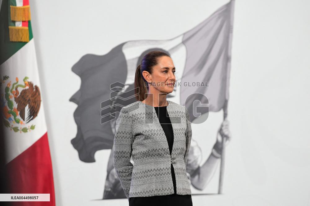 President Claudia Sheinbaum Holds Briefing - Mexico