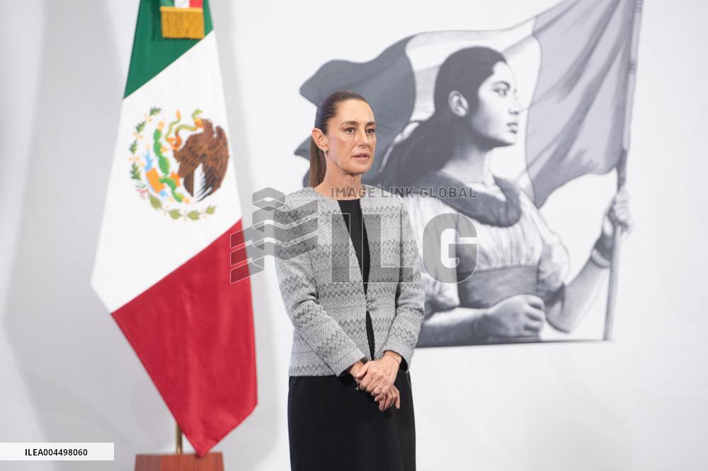 President Claudia Sheinbaum Holds Briefing - Mexico
