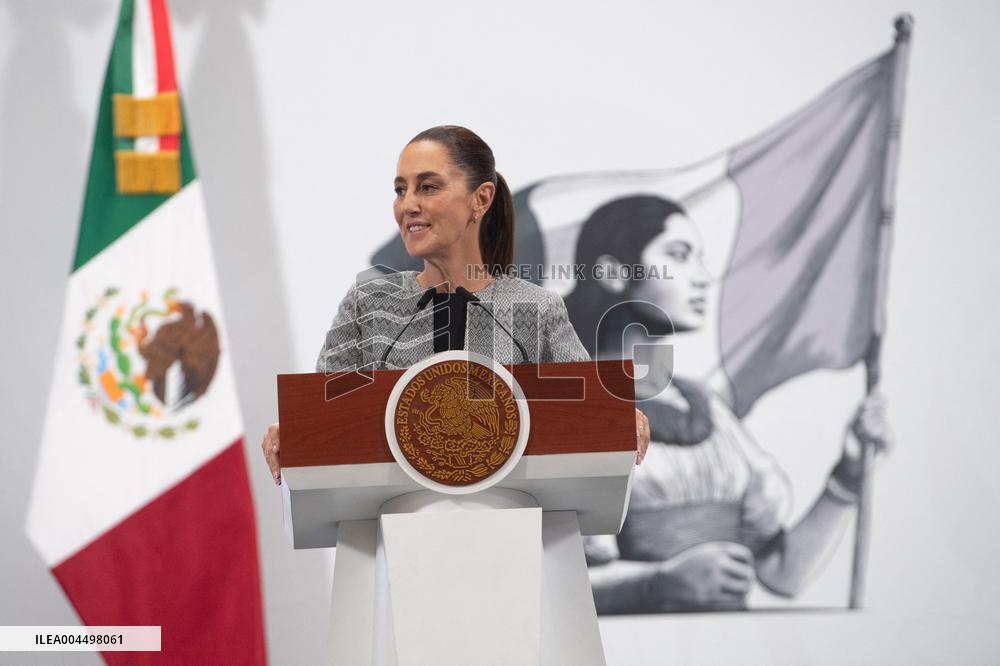President Claudia Sheinbaum Holds Briefing - Mexico