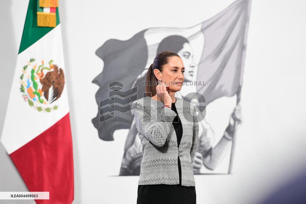 President Claudia Sheinbaum Holds Briefing - Mexico