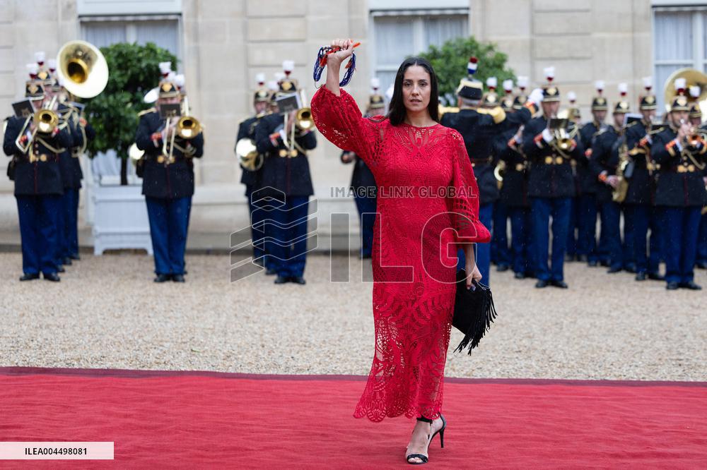 State diner with Brazilian President at the Elysee - Paris