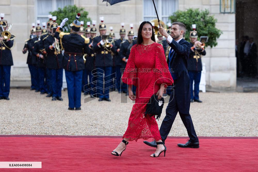 State diner with Brazilian President at the Elysee - Paris