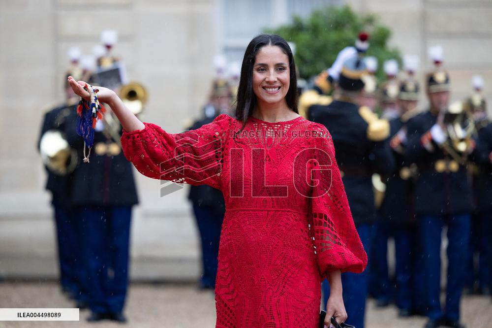 State diner with Brazilian President at the Elysee - Paris