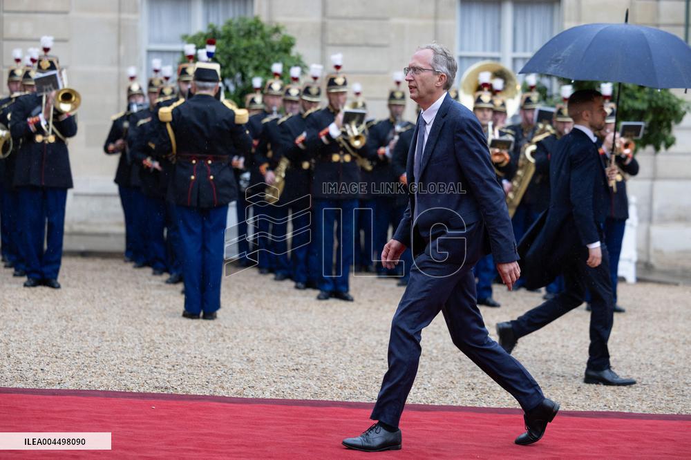 State diner with Brazilian President at the Elysee - Paris
