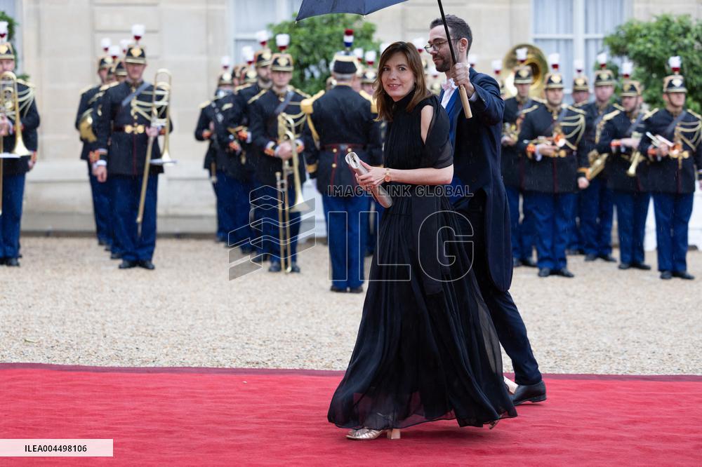 State diner with Brazilian President at the Elysee - Paris