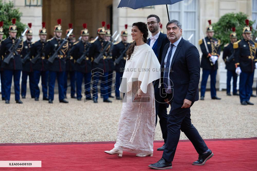 State diner with Brazilian President at the Elysee - Paris