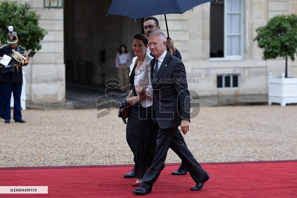 State diner with Brazilian President at the Elysee - Paris