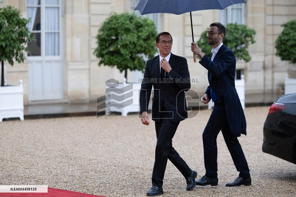 State diner with Brazilian President at the Elysee - Paris