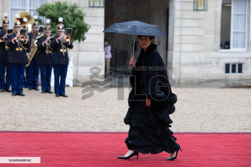 State diner with Brazilian President at the Elysee - Paris