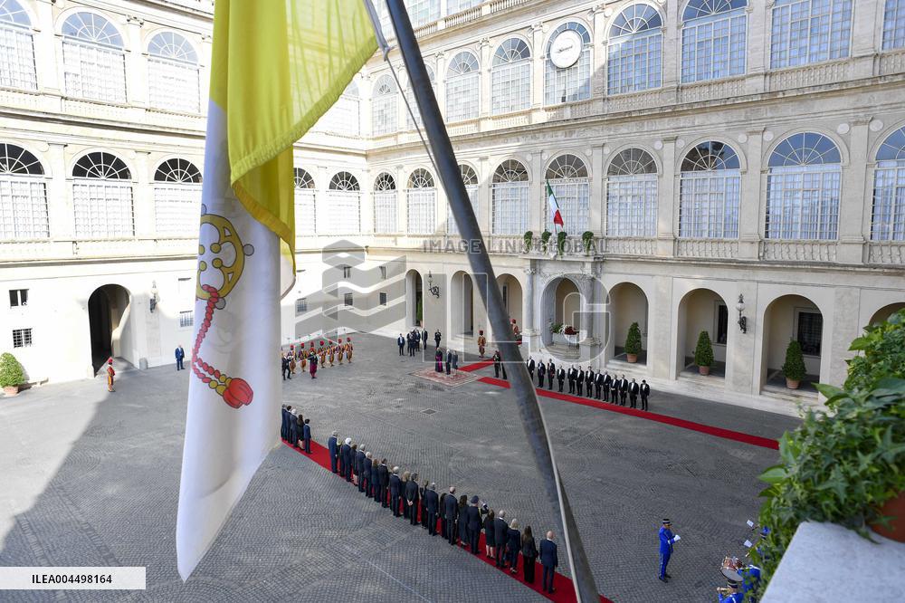 Pope Leo XIV Meets Italian President Sergio Mattarella - Vatican