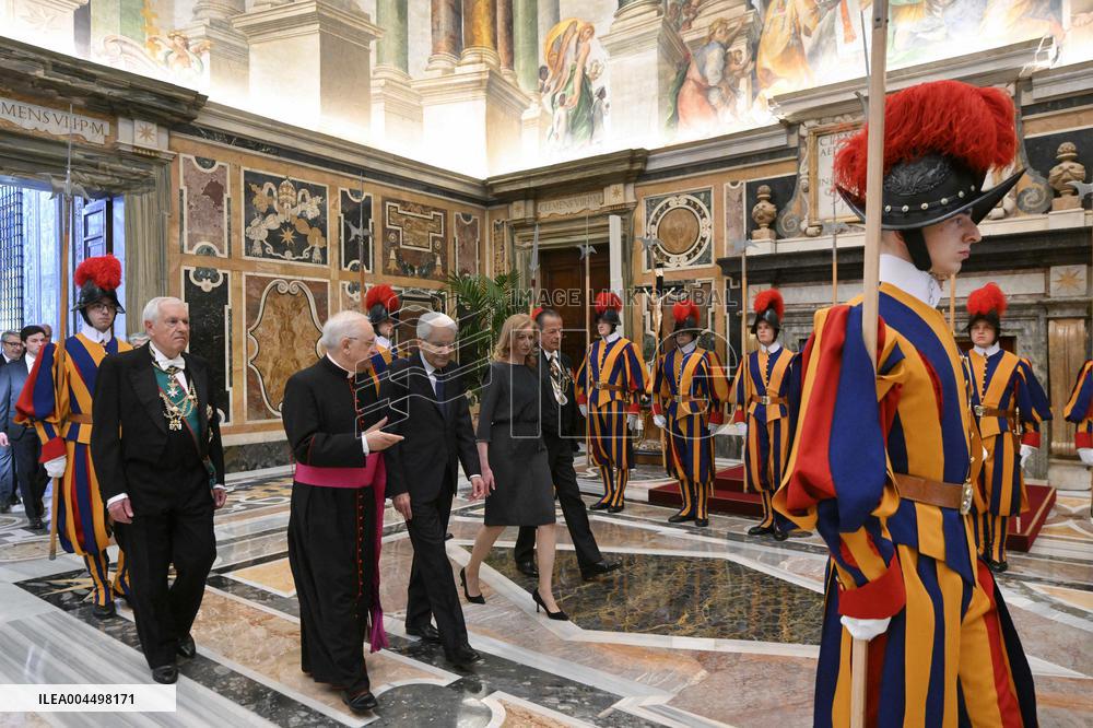 Pope Leo XIV Meets Italian President Sergio Mattarella - Vatican