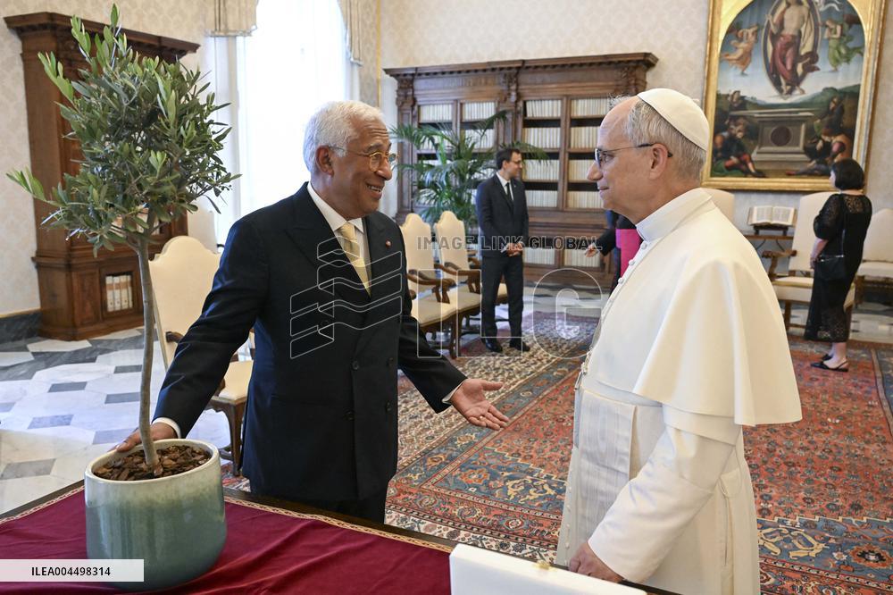 Pope Leo XIV Meets Antonio Costa - Vatican